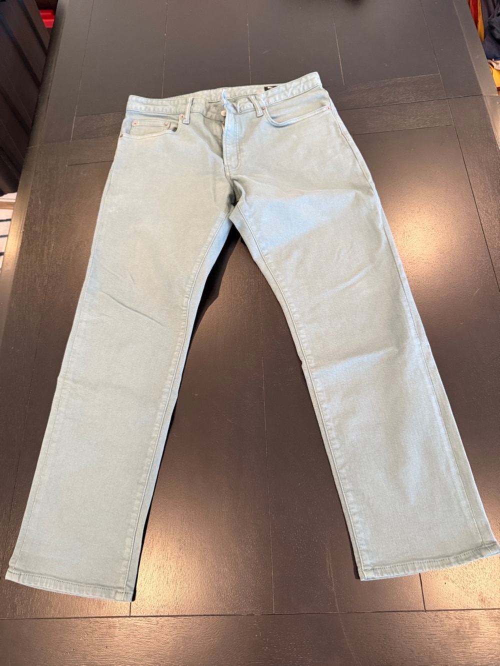 Bonobos Light Sage Straight Jeans